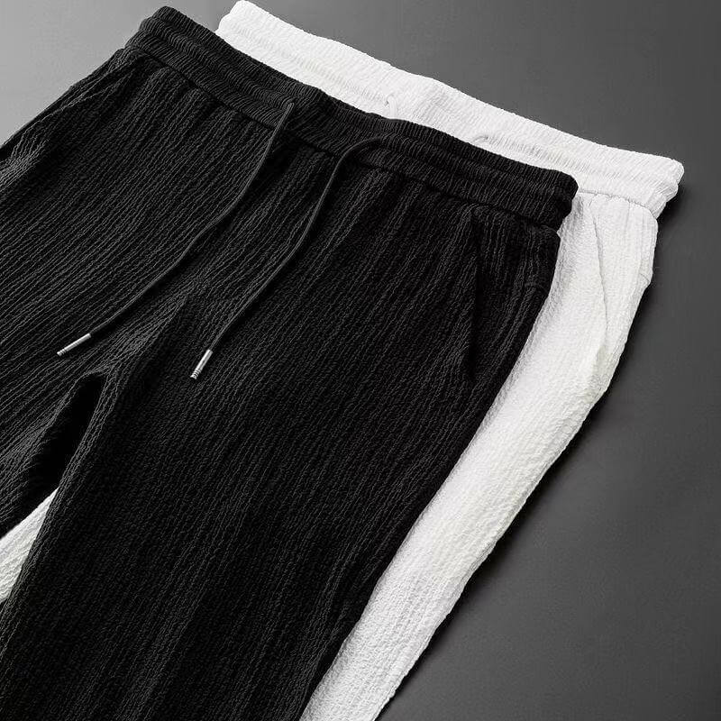 Navando | Casual Heren Set Met Sjaalkraag Top