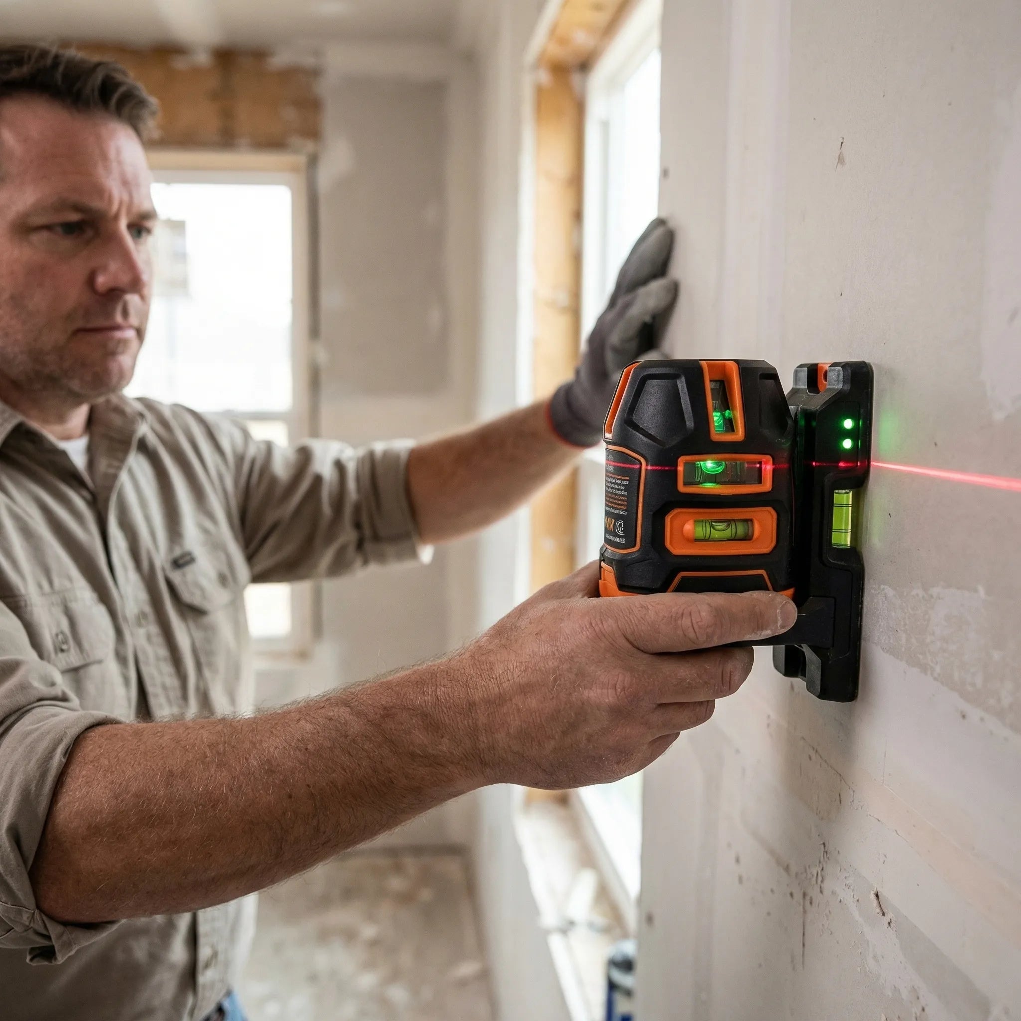 Navando | Compact Laserwaterpas Met Laserprojectie