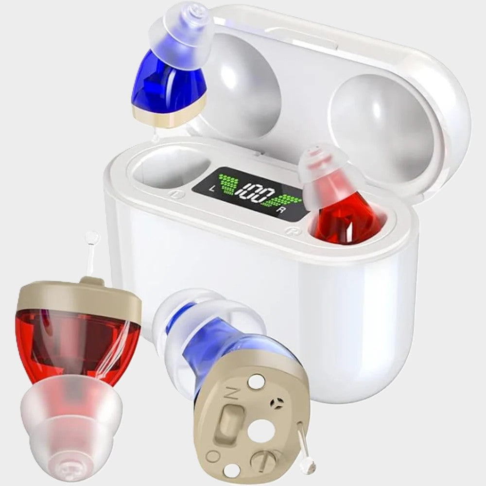 Navando | Compact Oplaadbaar Gehoorapparaat Met Laadbox