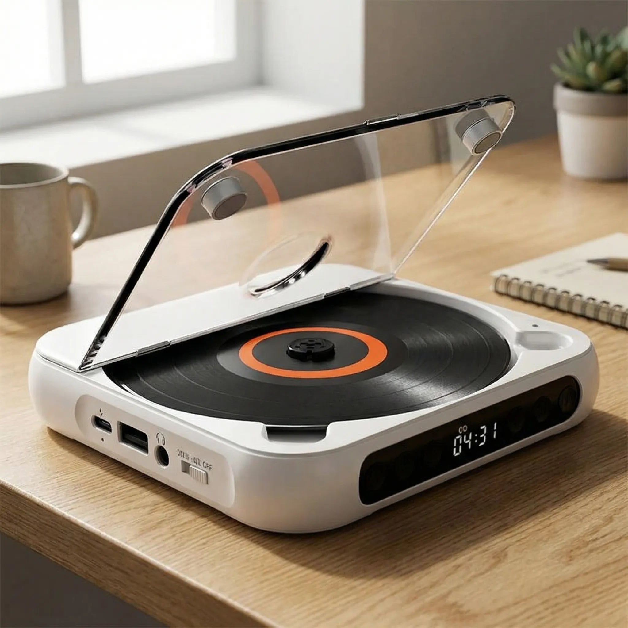 Navando | Compacte Draagbare Cd-Speler Met Bluetooth
