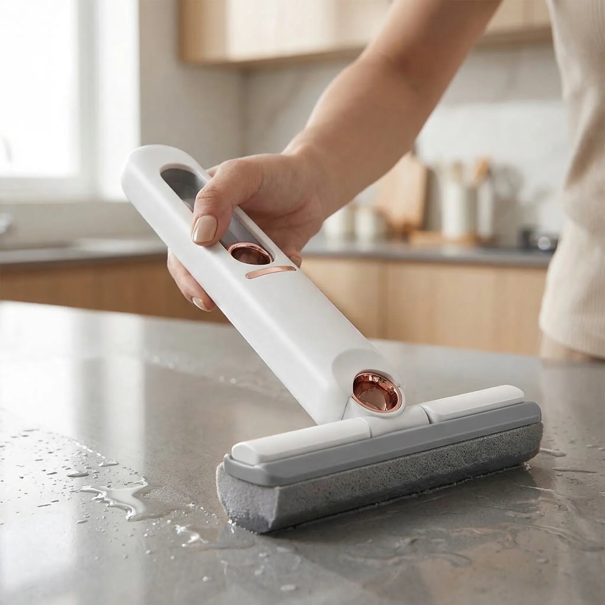 Navando | Compacte Handmop Met Zelfwringende Functie