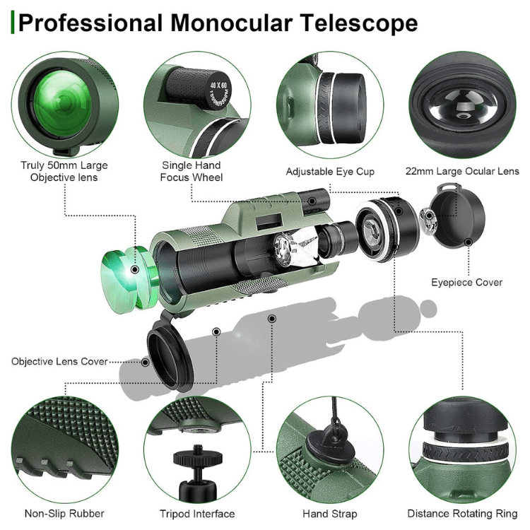 Navando | Compacte Monoculaire Verrekijker Met Hoog Zoom