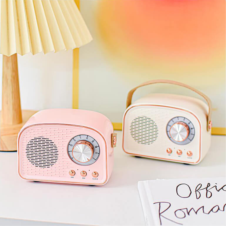 Navando | Compacte Retro Bluetooth-Speaker Met FM-Radio