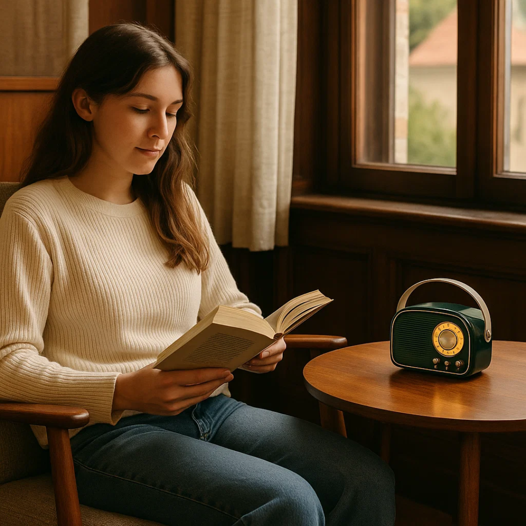 Navando | Compacte Retro Bluetooth-Speaker Met FM-Radio