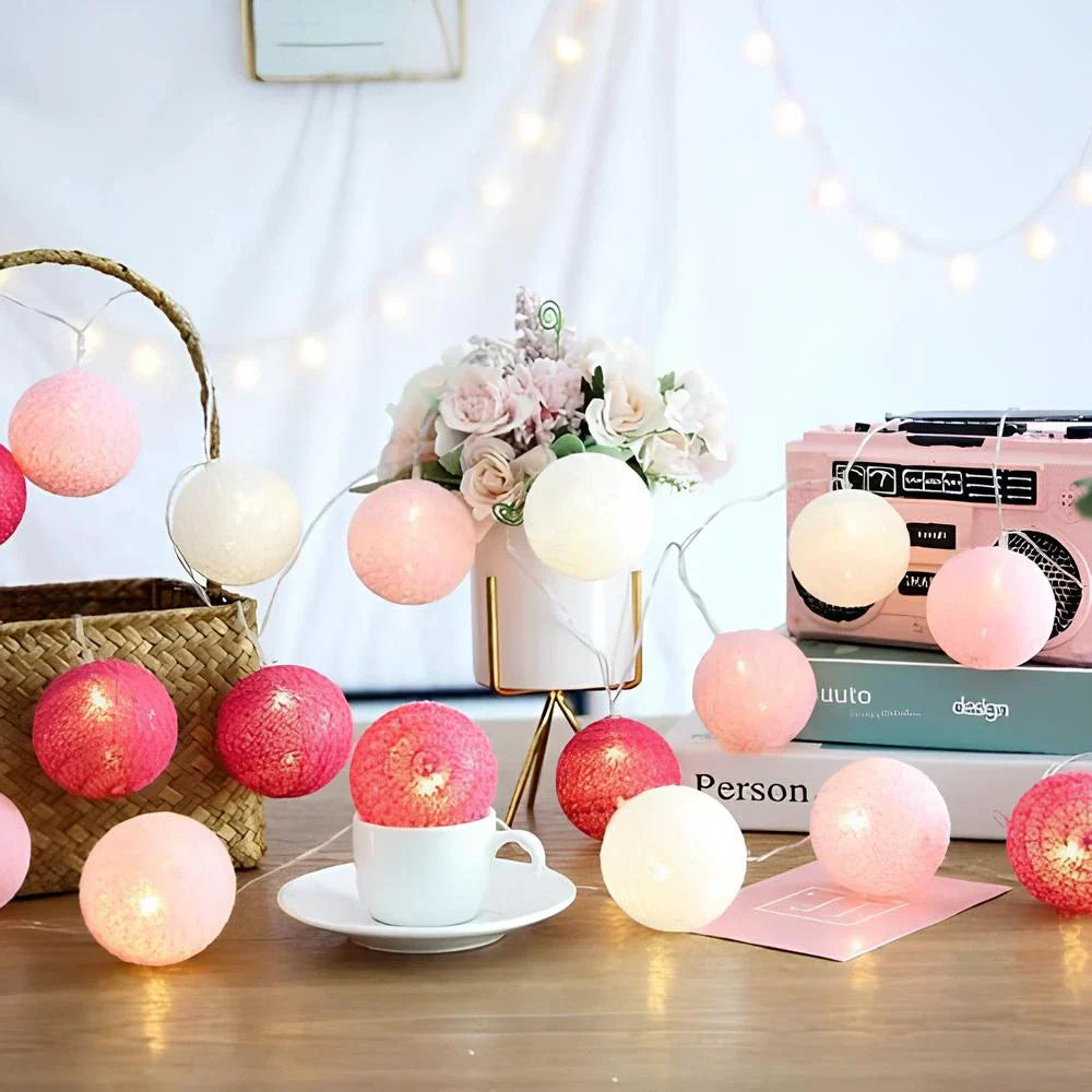 Navando | Decoratieve Lichtslinger Met Zachte Bolletjes