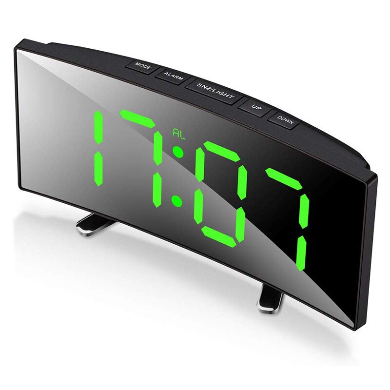 Navando | Digitale Wekker Met Gebogen LED-Display