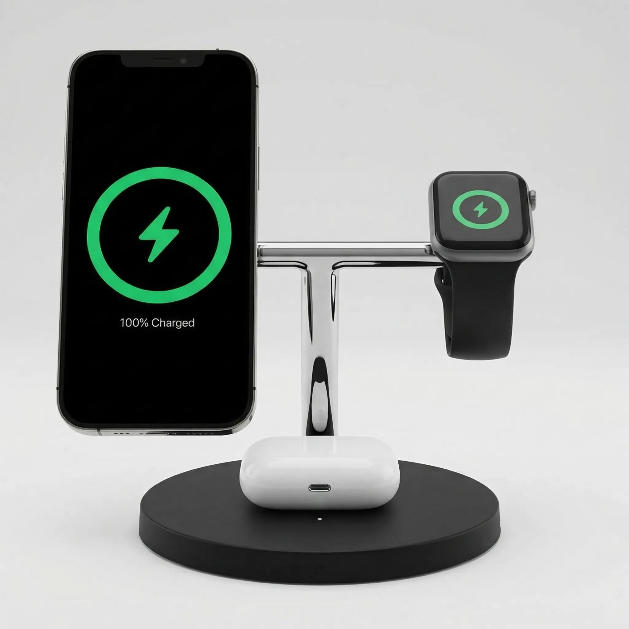 Navando | Draadloos 3-In-1 Oplaadstation Voor Apple
