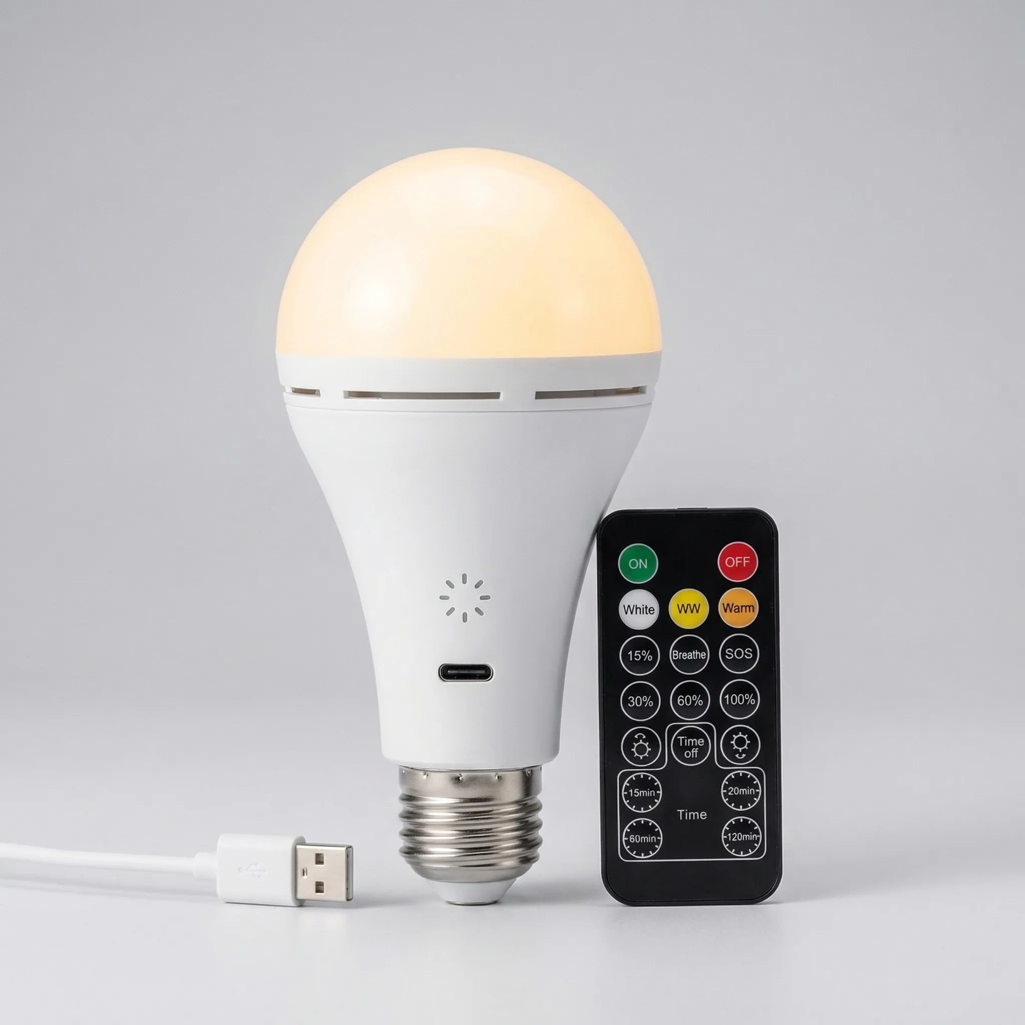 Navando | Draadloze Oplaadbare LED-Lamp Met Afstandsbediening