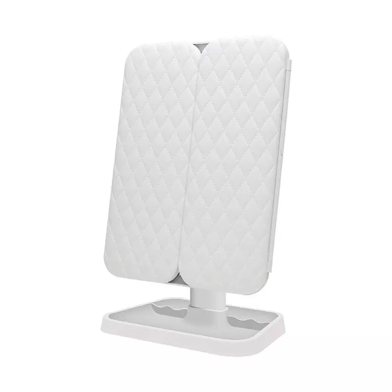 Navando | Drieluik Make-Upspiegel Met LED-Verlichting