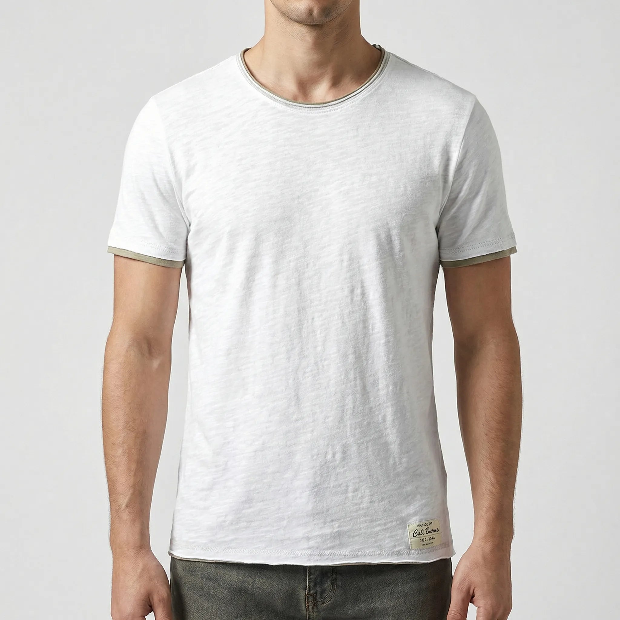 Navando | Eenvoudig Heren T-Shirt Met Ronde Hals
