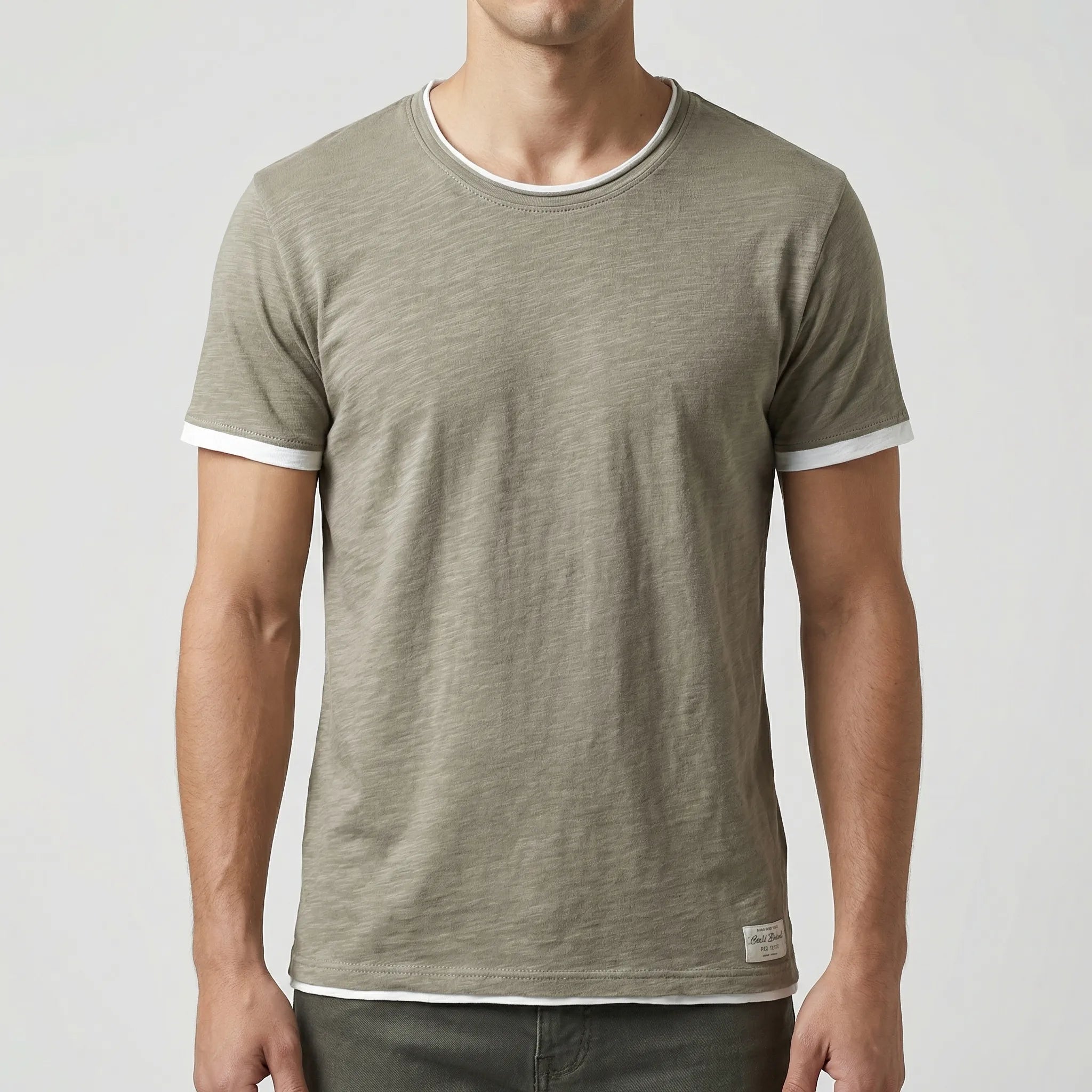 Navando | Eenvoudig Heren T-Shirt Met Ronde Hals