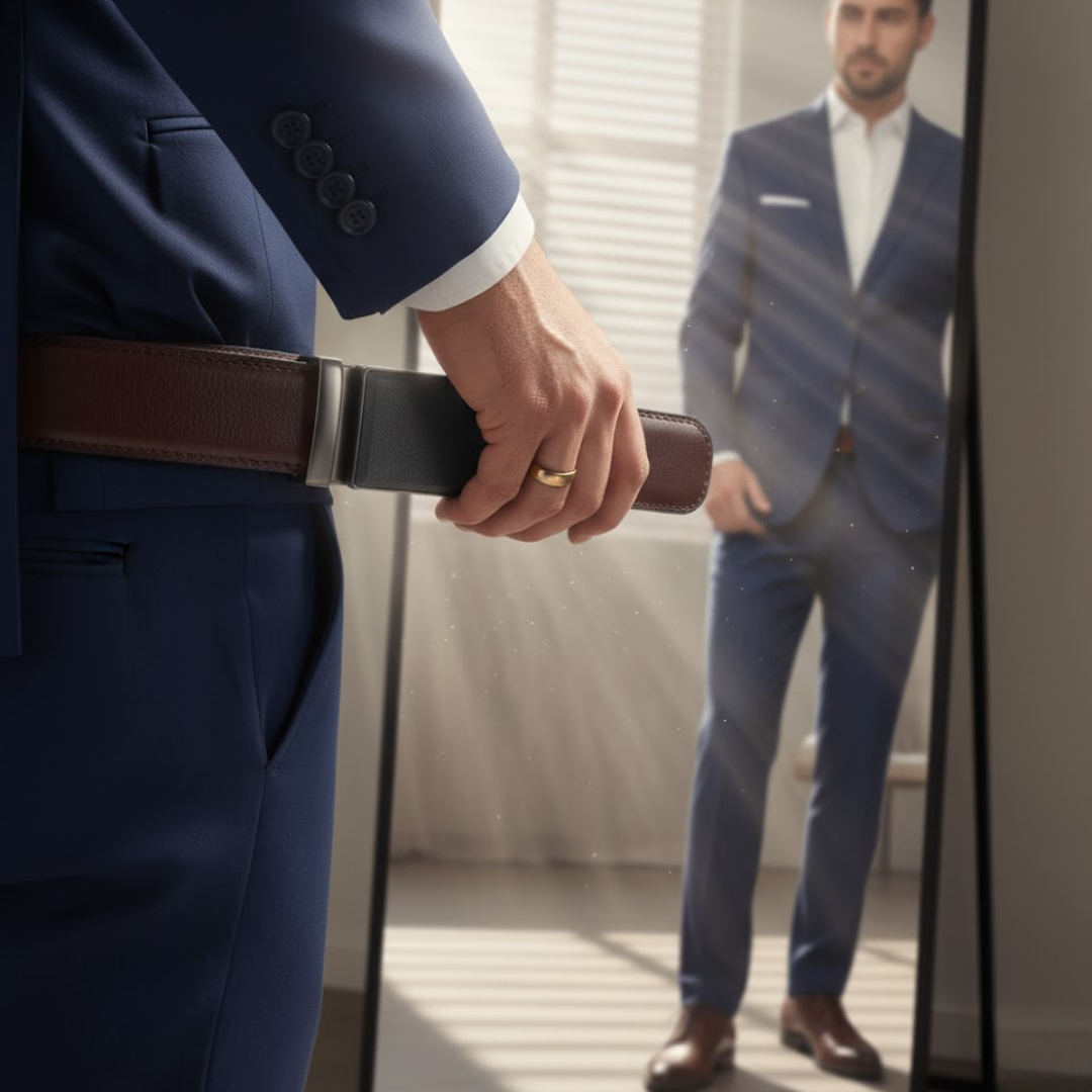 Navando | Elegante Heerenriem Met Automatische Gesp