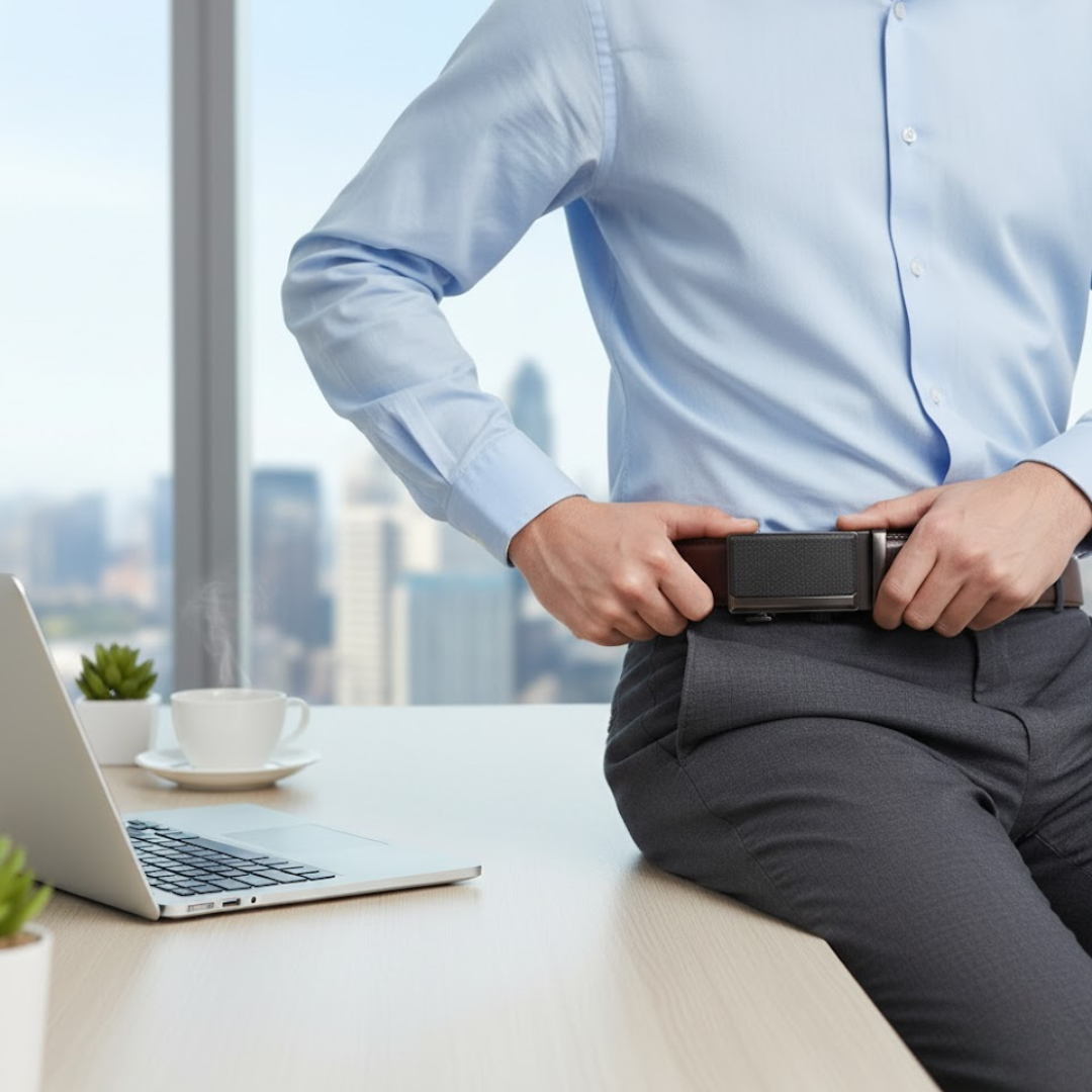 Navando | Elegante Heerenriem Met Automatische Gesp