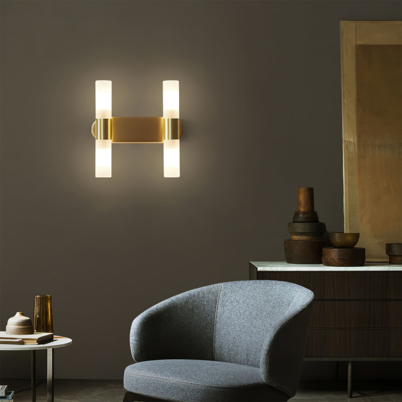 Navando | Elegante Wandlamp Met Cilindrische Kap