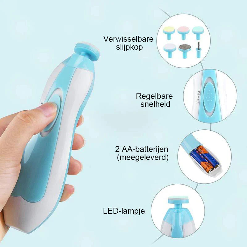 Navando | Elektrische Nageltrimmer Set Voor Baby's