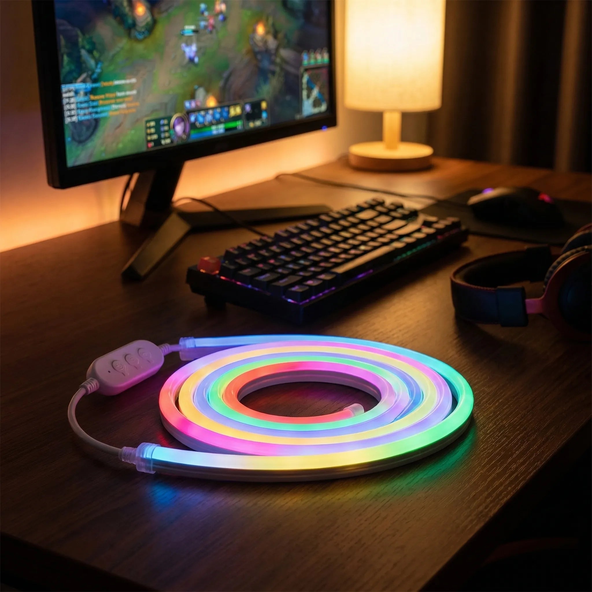 Navando | Flexibele RGB Neon Ledstrip Met App-Bediening