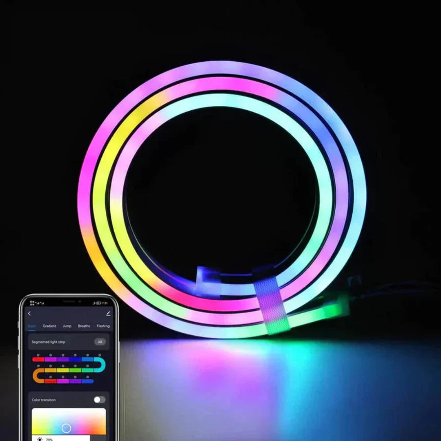 Navando | Flexibele RGB Neon Ledstrip Met App-Bediening
