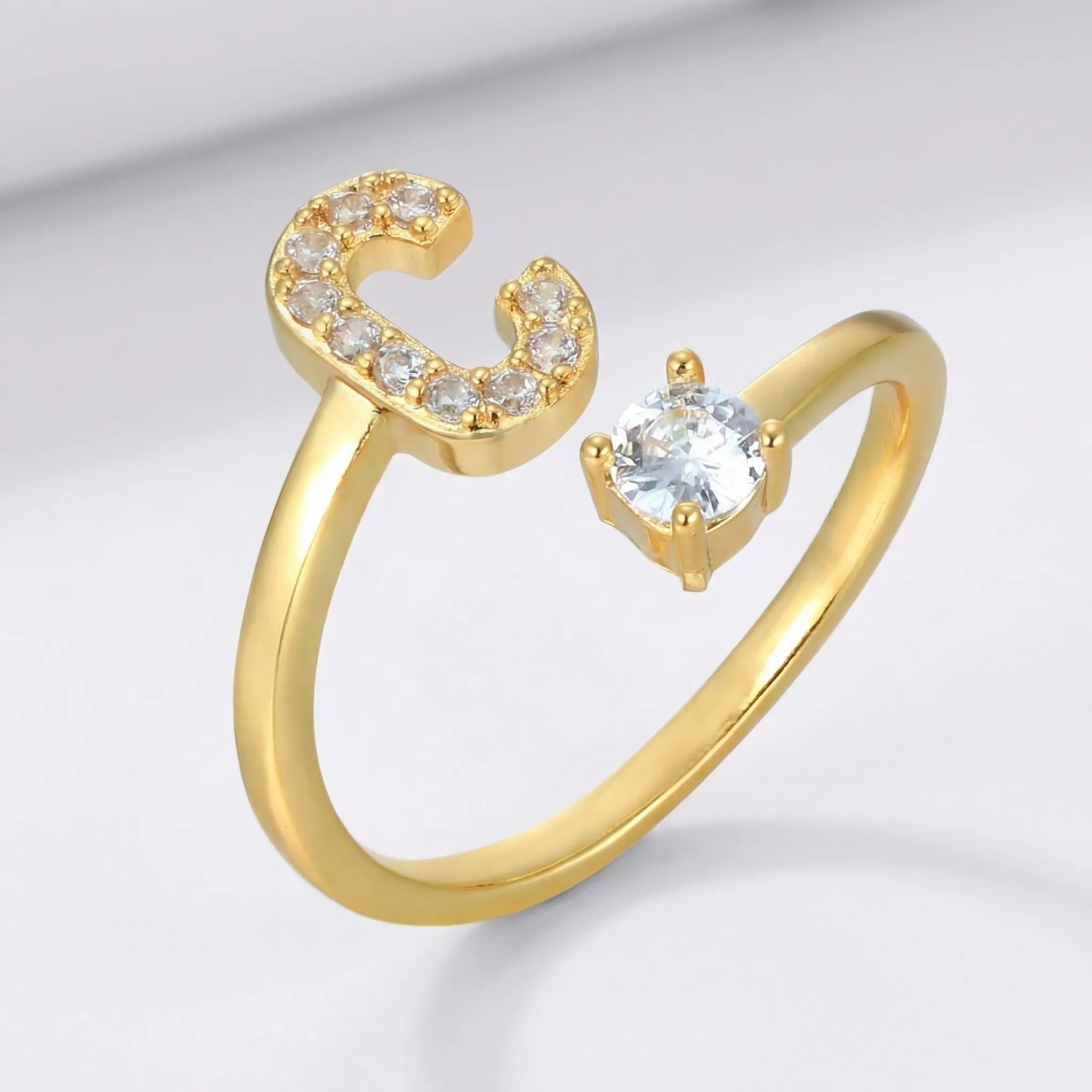 Navando | Gepersonaliseerde Ring Met zirkoniasTeen