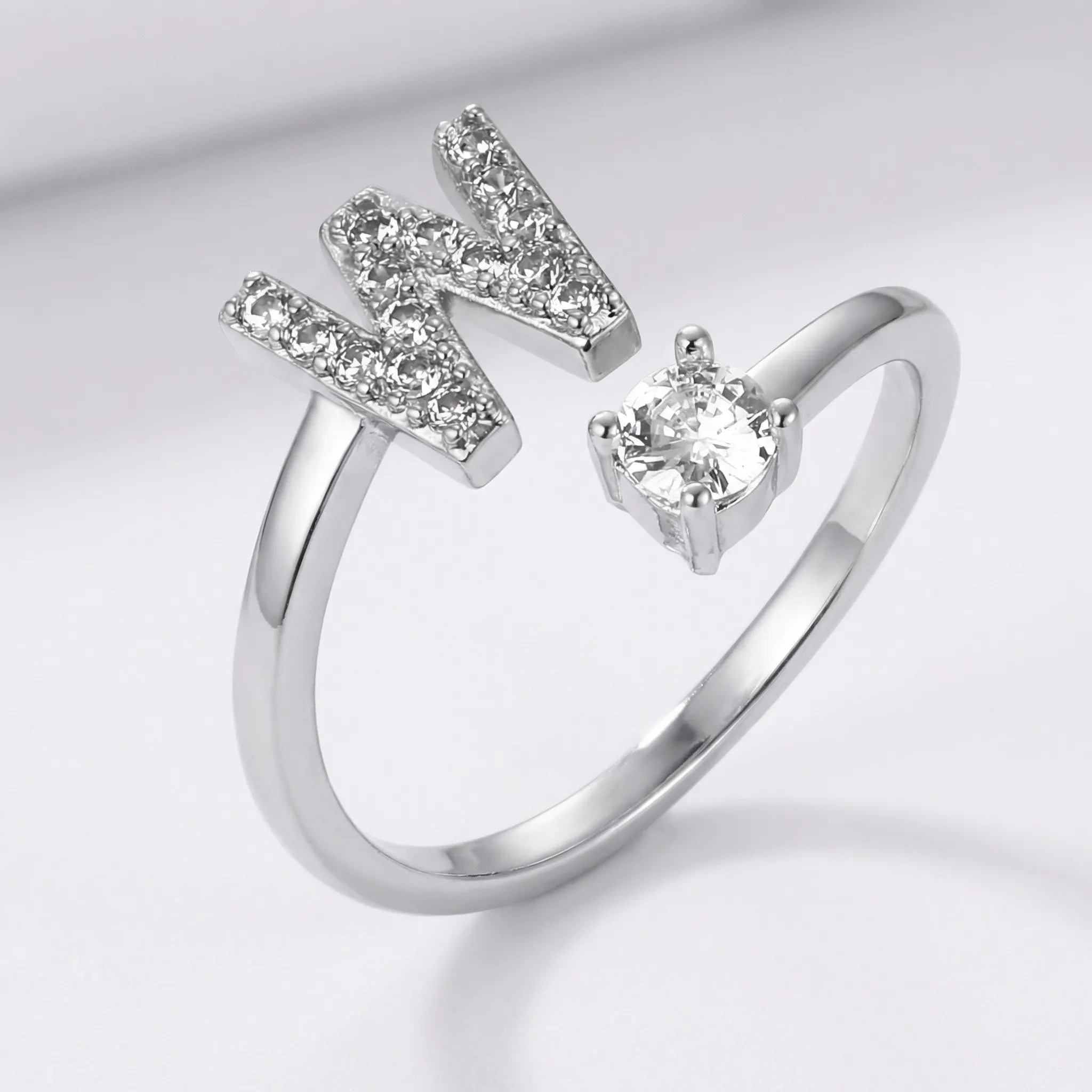 Navando | Gepersonaliseerde Ring Met zirkoniasTeen