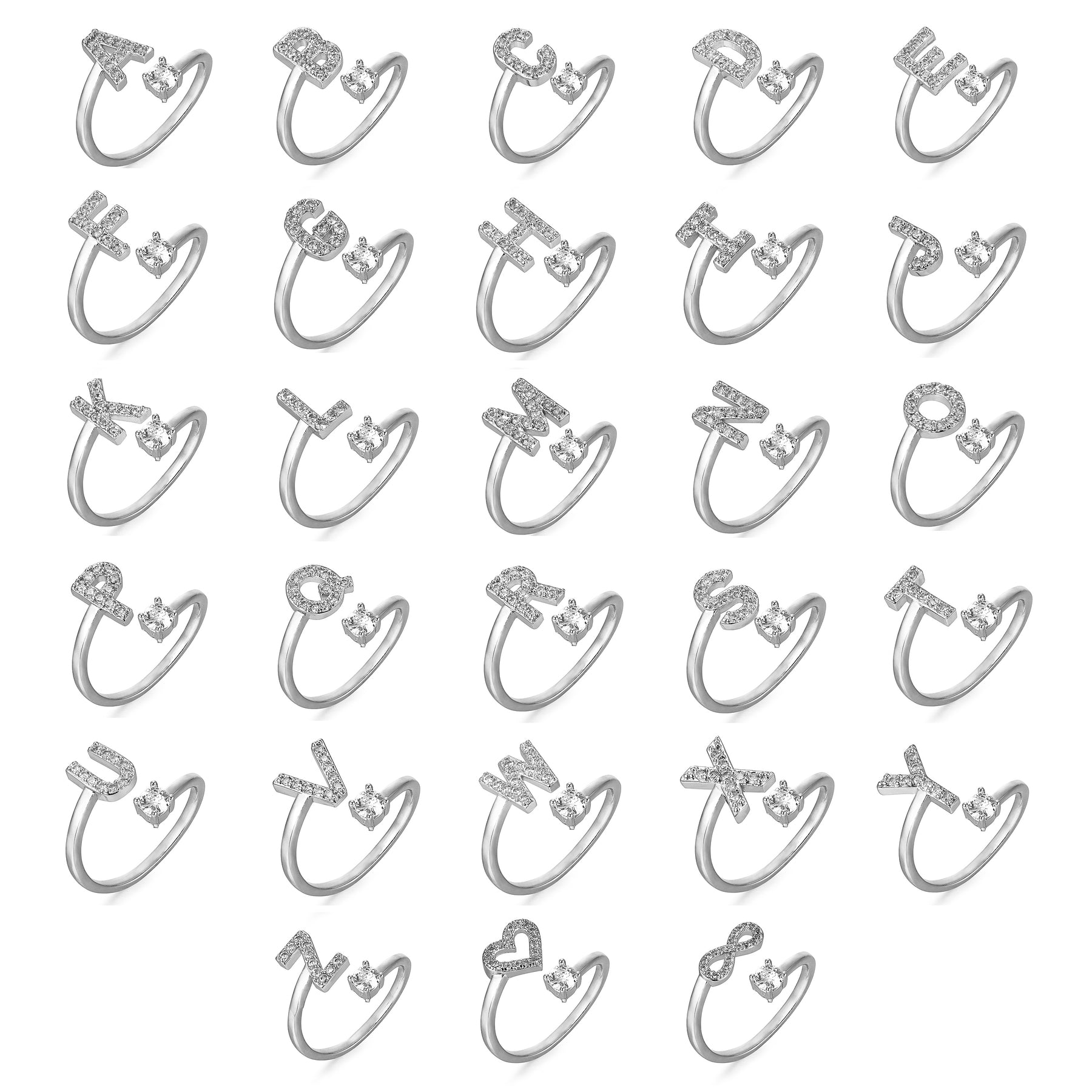 Navando | Gepersonaliseerde Ring Met zirkoniasTeen