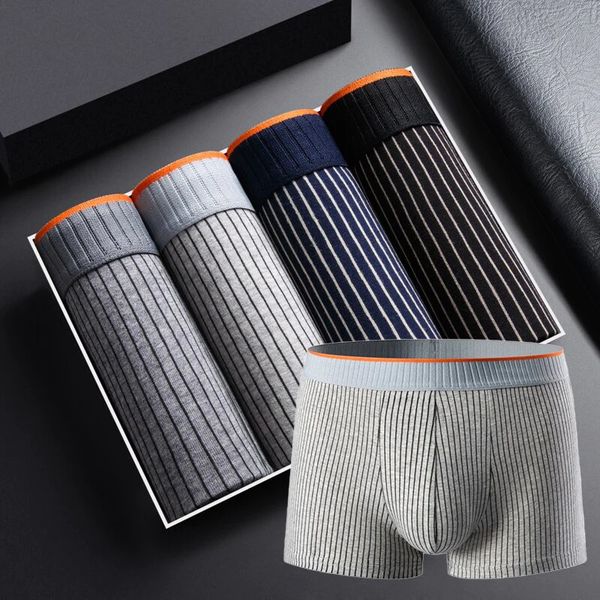 Navando | Gestreepte Heren Boxershorts Met Elastische Tailleband