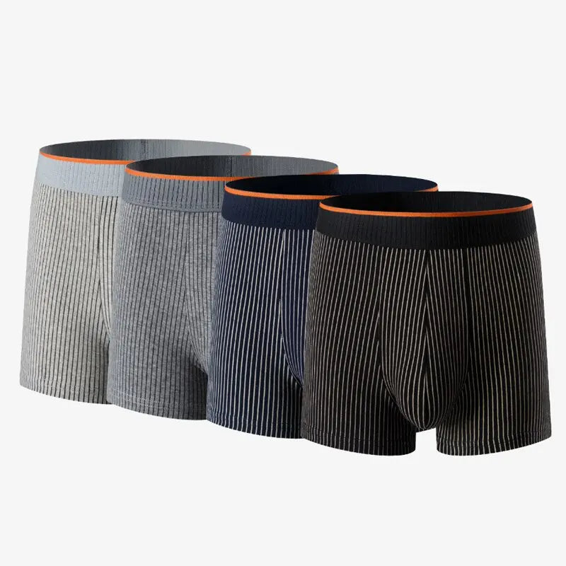 Navando | Gestreepte Heren Boxershorts Met Elastische Tailleband