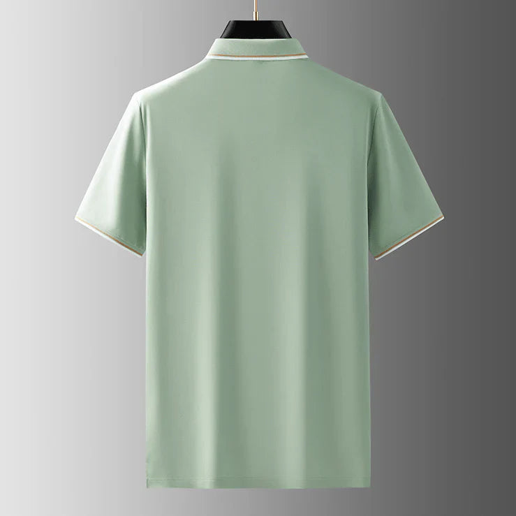 Navando | Getailleerde Heren Poloshirt Met Contrastbies