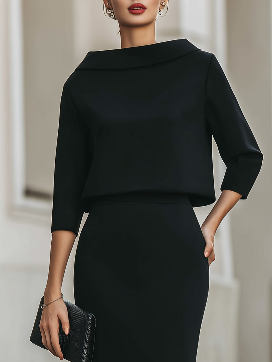 Navando | Getailleerde Tweedelige Rok Set
