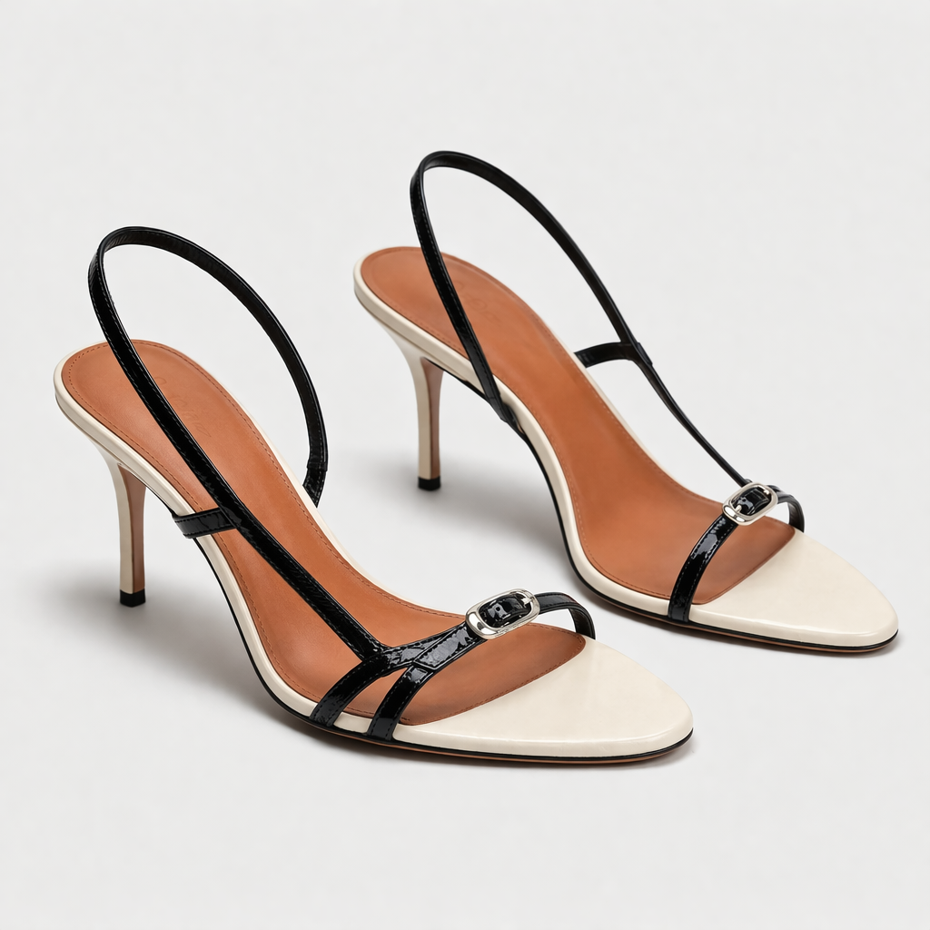 Navando | Sandale slingback à talon haut avec bout ouvert