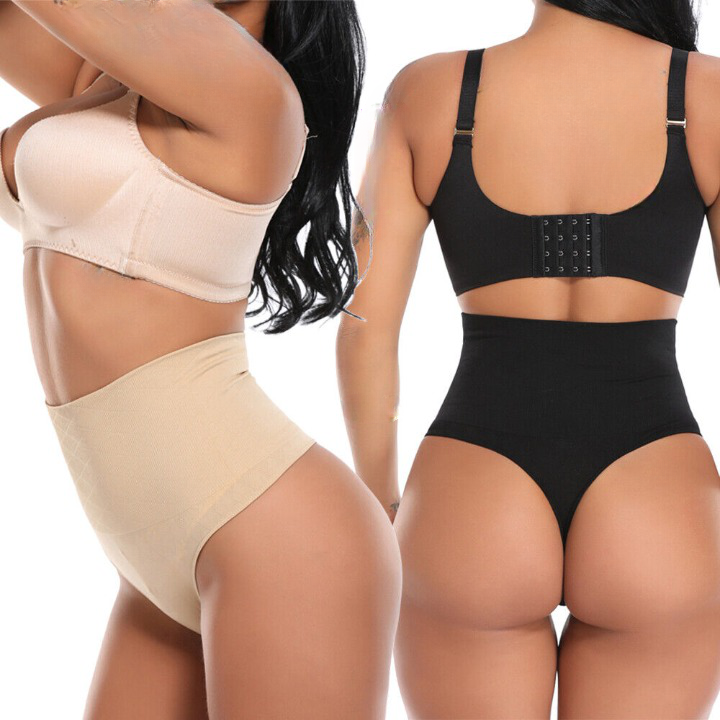 Navando | Hoog Uitgesneden Shapewear String Met Buikcontrole