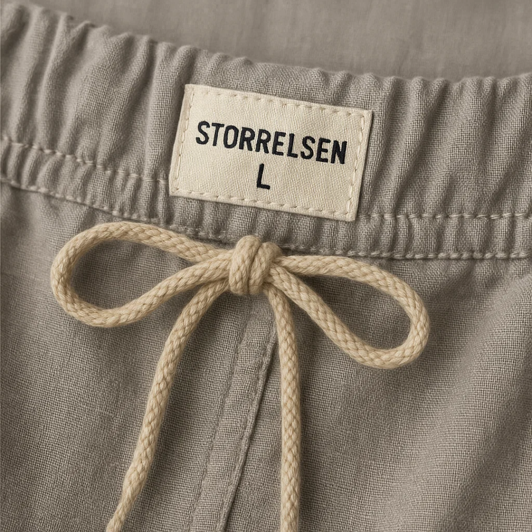 Navando | Luchtige Heren Zomerbroek Met Trekkoord