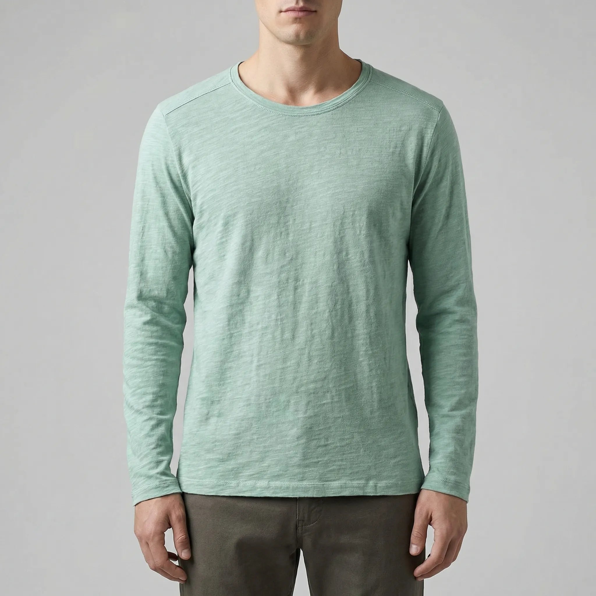Navando | Minimalistische Longsleeve Met Ronde Hals