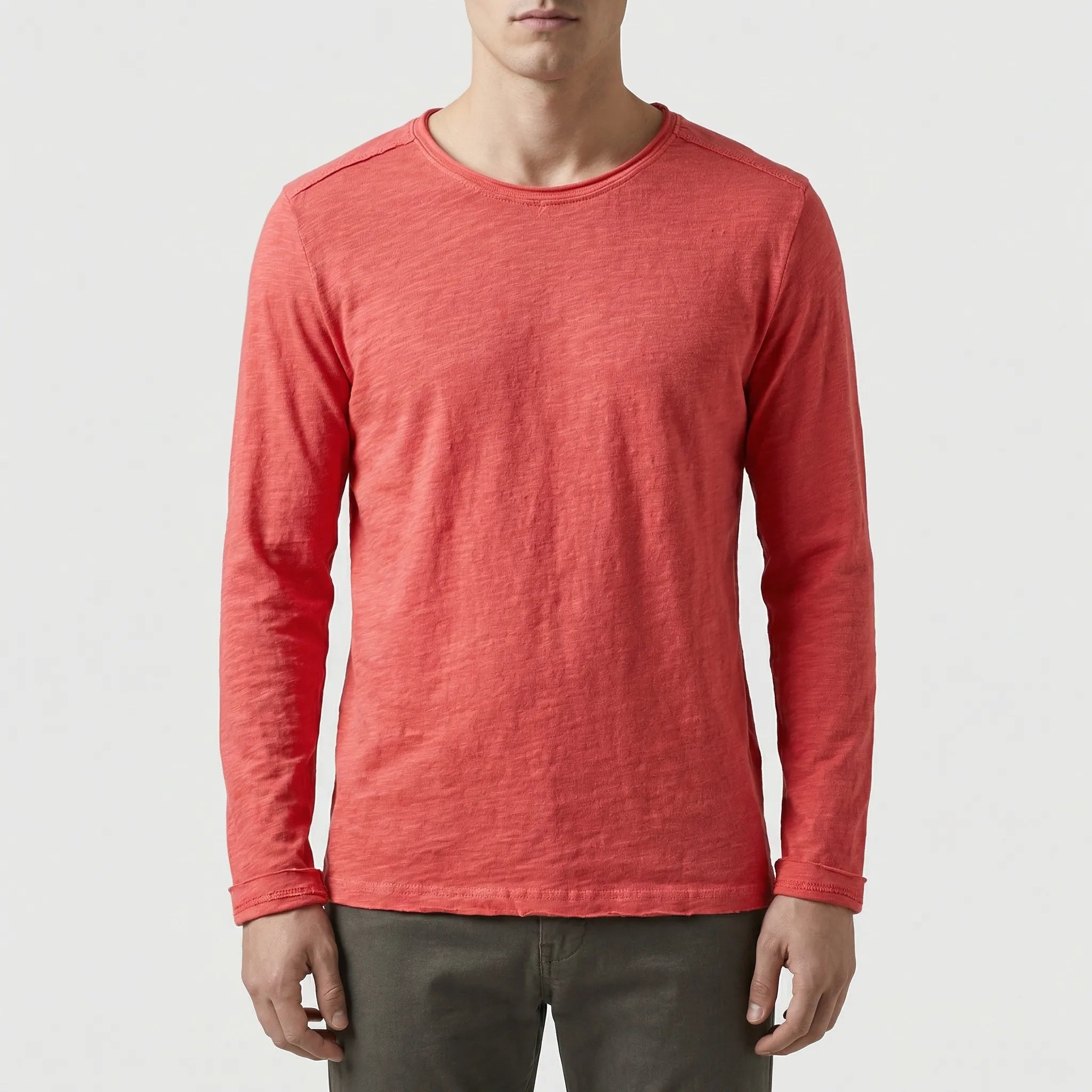 Navando | Minimalistische Longsleeve Met Ronde Hals