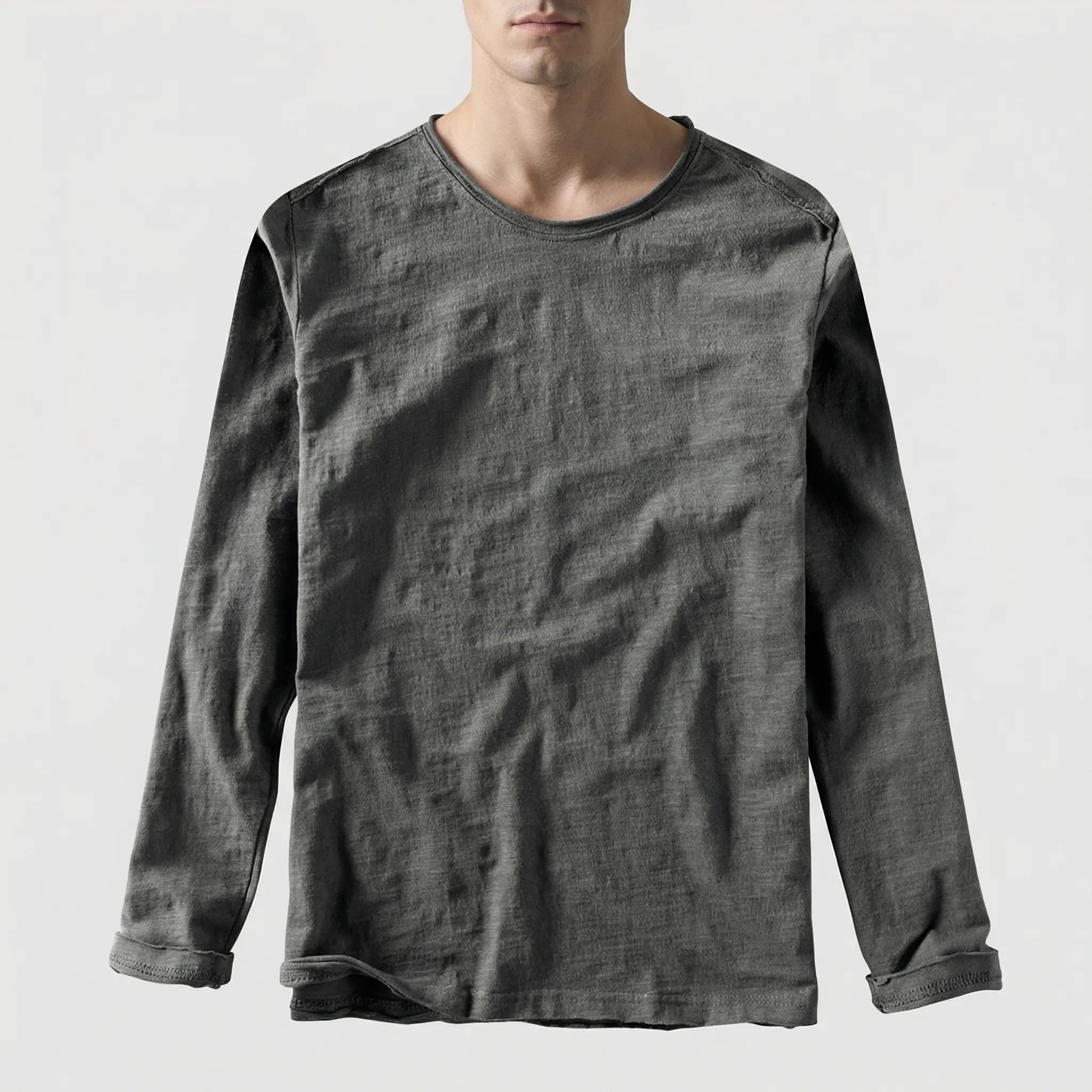 Navando | Minimalistische Longsleeve Met Ronde Hals
