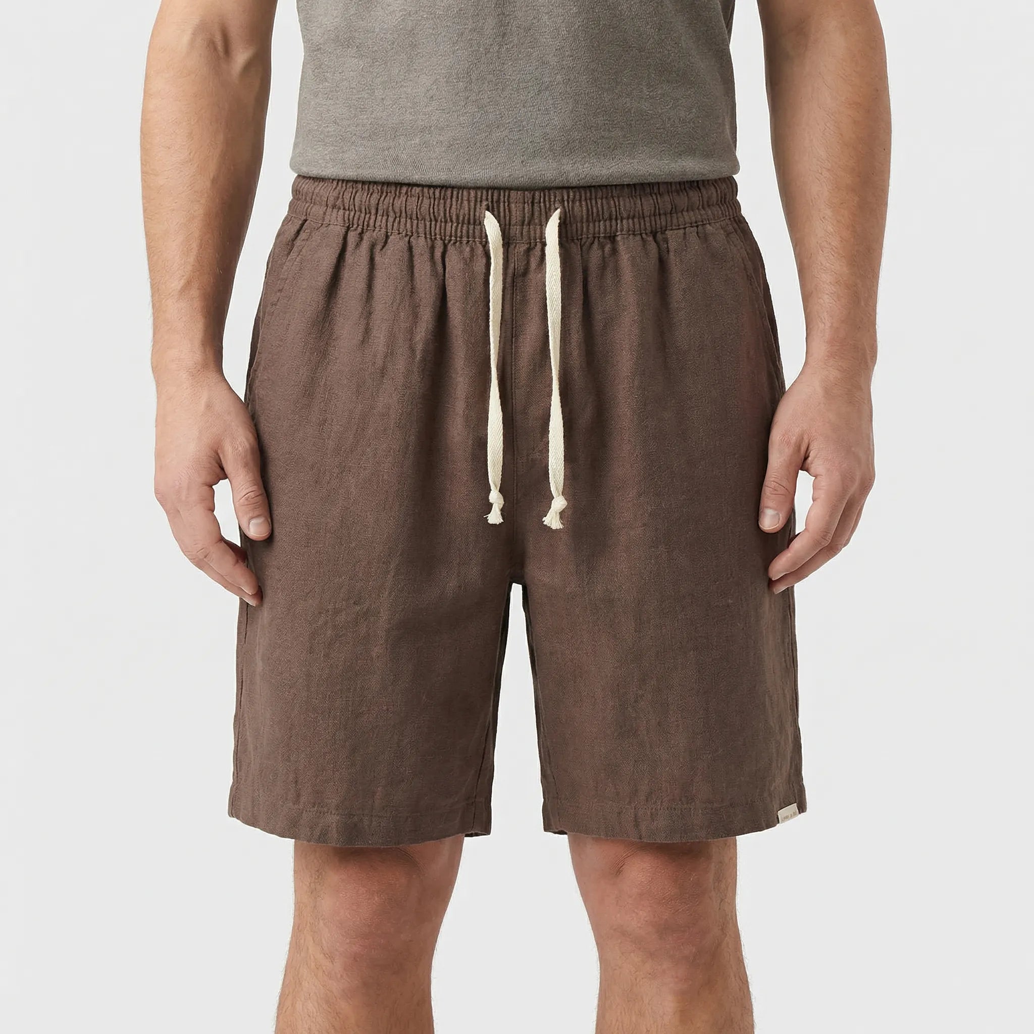 Navando | Minimalistische Short Met Trekkoord En Elastische Tailleband
