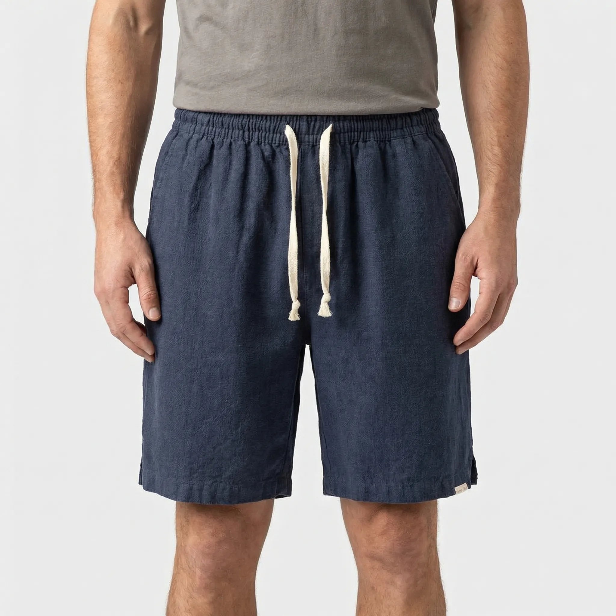 Navando | Minimalistische Short Met Trekkoord En Elastische Tailleband