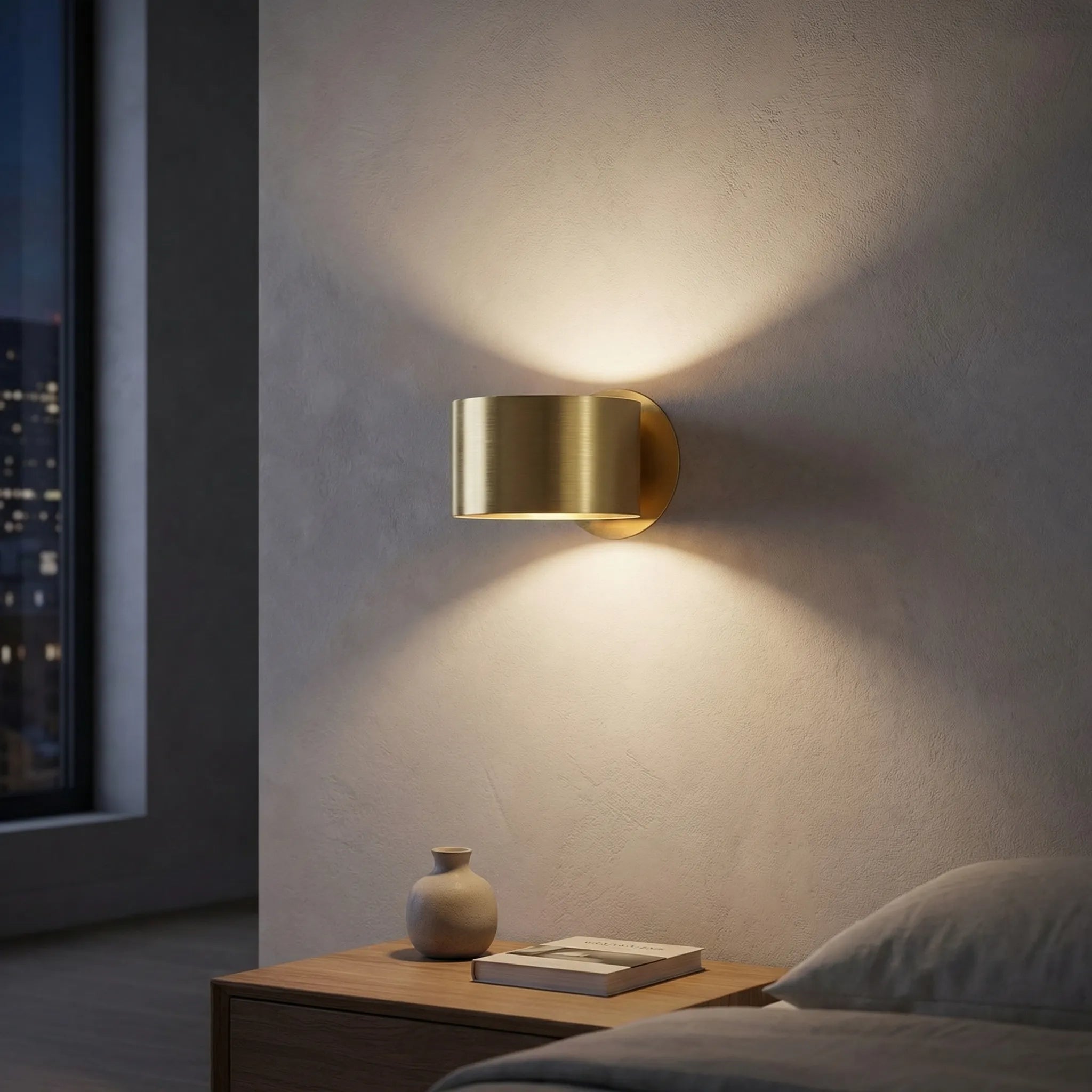 Navando | Moderne Cilindrische Wandlamp Met Lichtspel