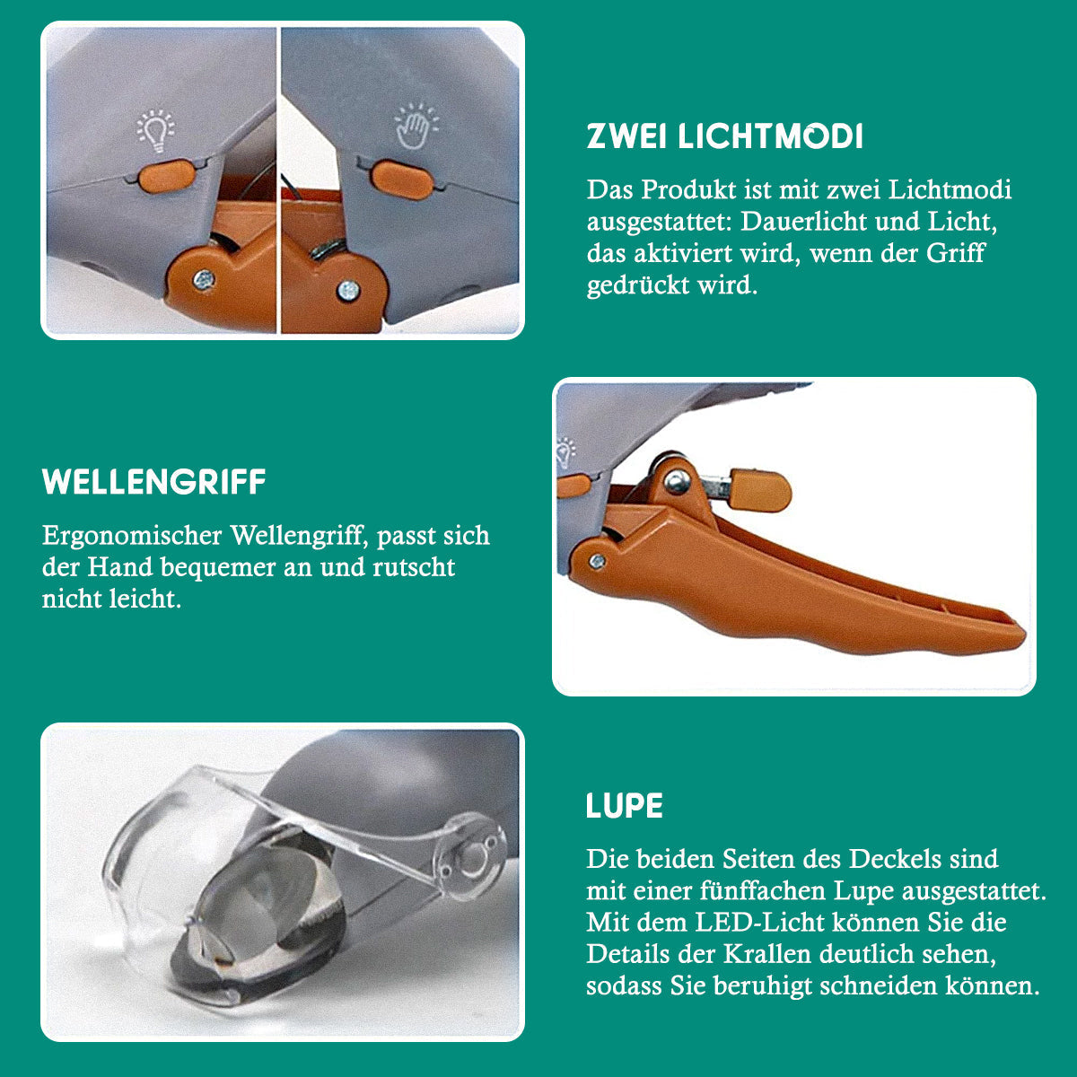 Navando | Nagelknipper Met Ingebouwde LED-Verlichting