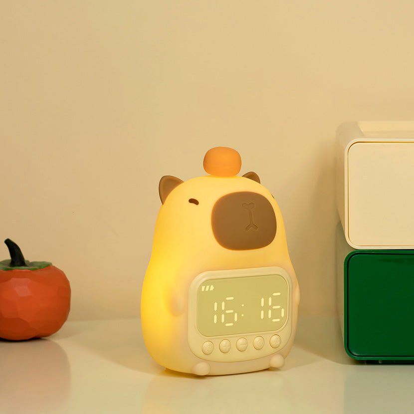 Navando | Oplaadbare Nachtlamp Met Digitale Wekker