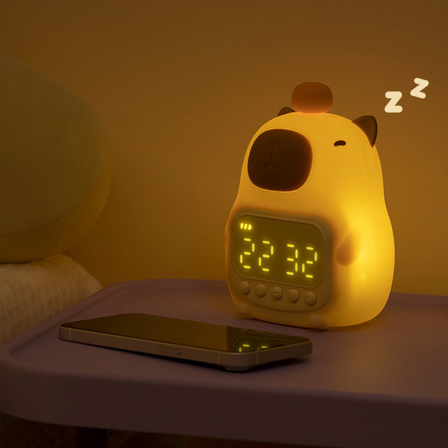 Navando | Oplaadbare Nachtlamp Met Digitale Wekker