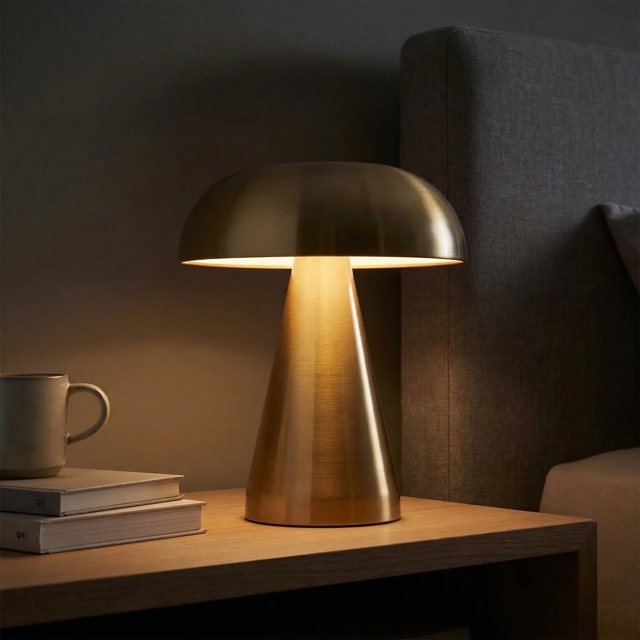 Navando | Oplaadbare Tafellamp Met Paddenstoelvorm