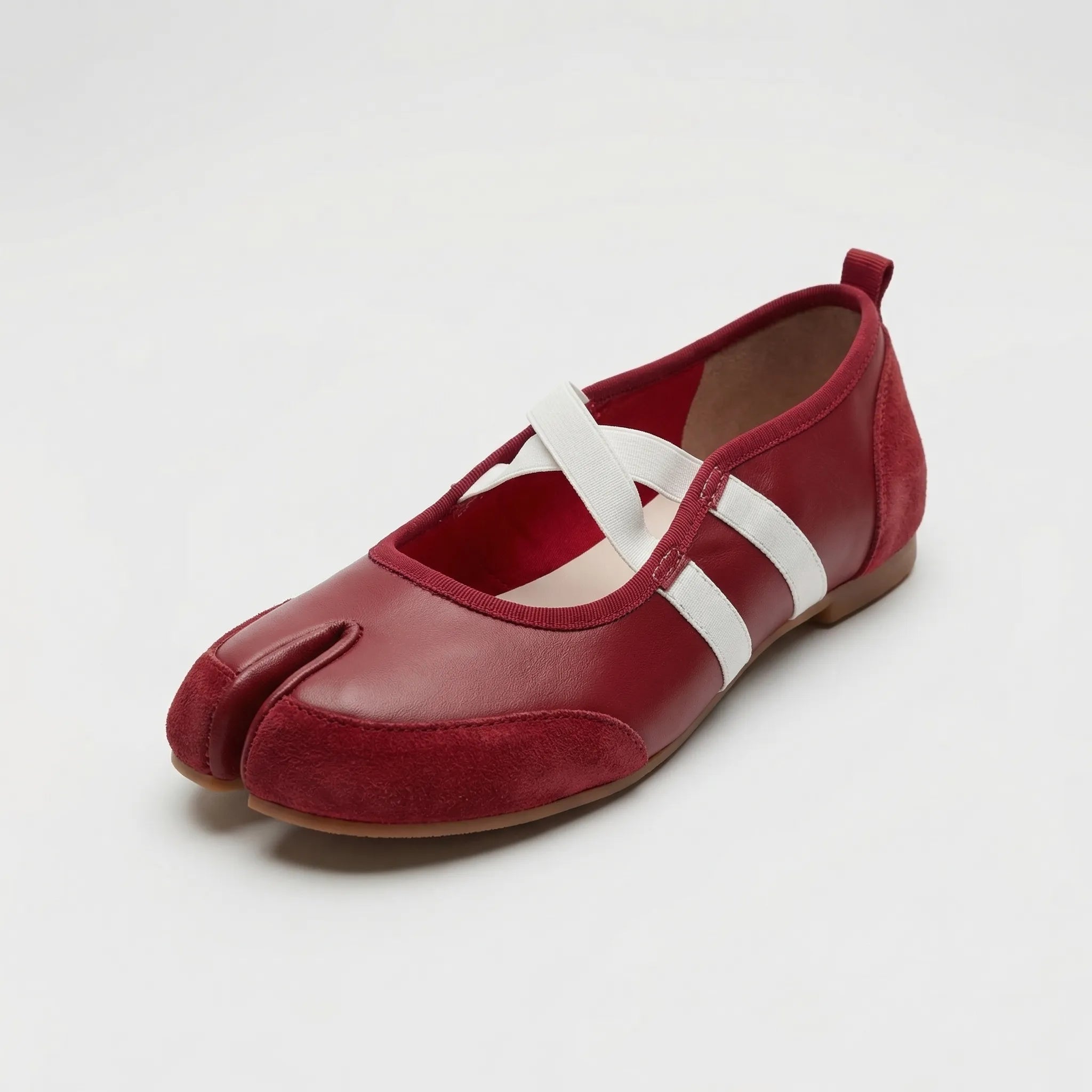 Navando | Platte Ballerina Met Gespleten Teen