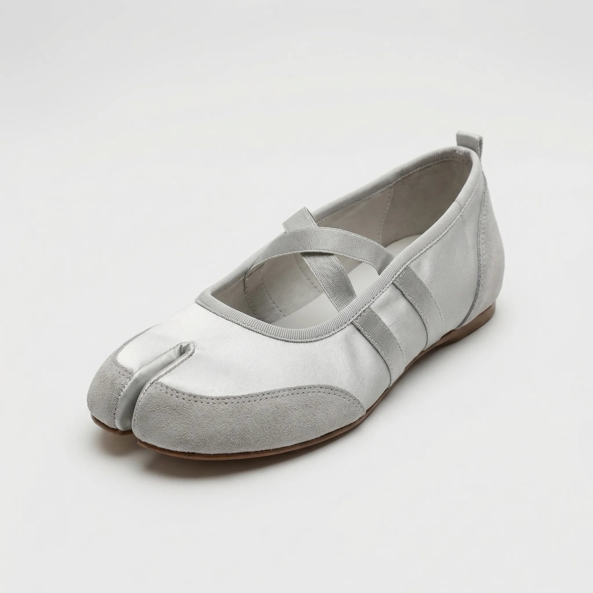 Navando | Platte Ballerina Met Gespleten Teen