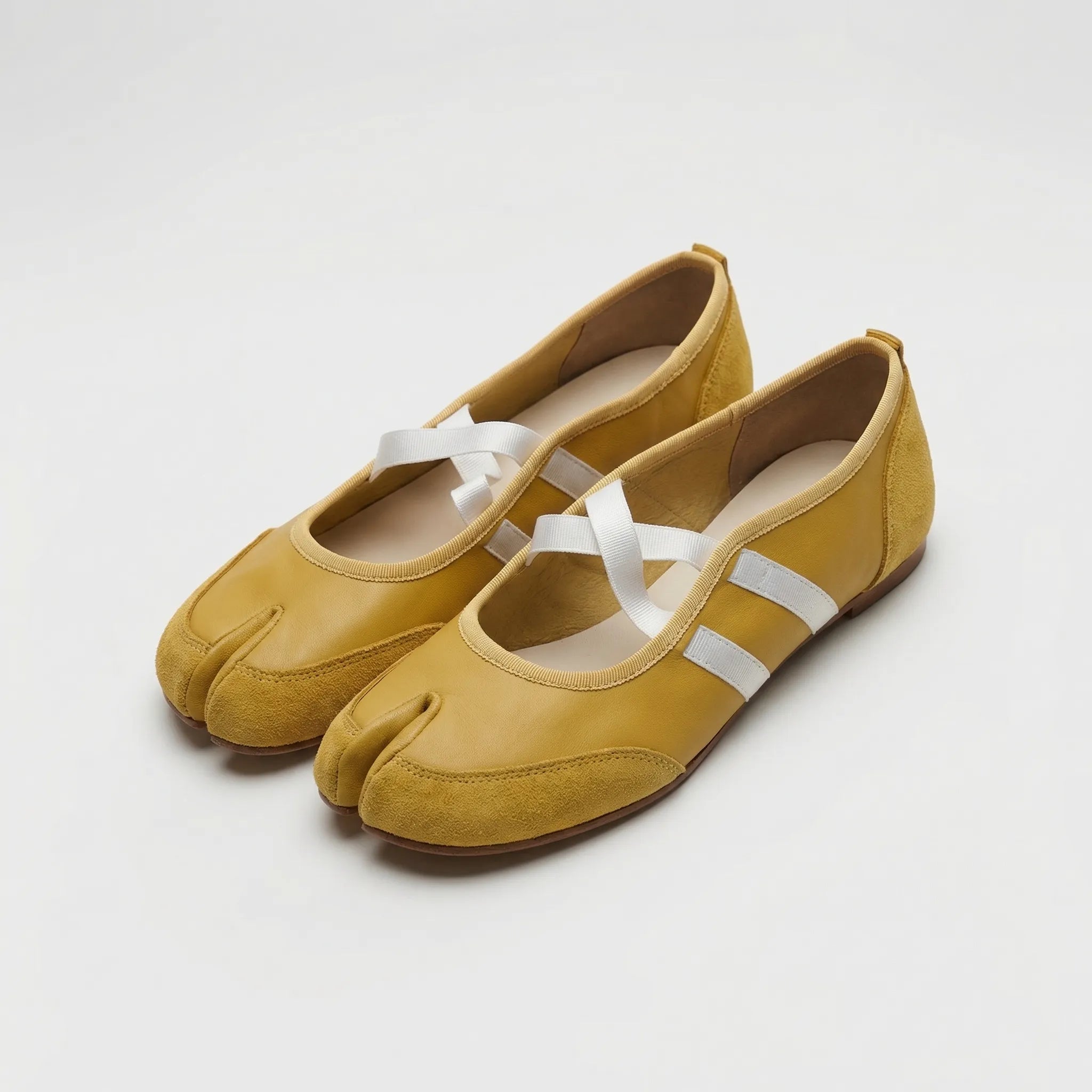 Navando | Platte Ballerina Met Gespleten Teen
