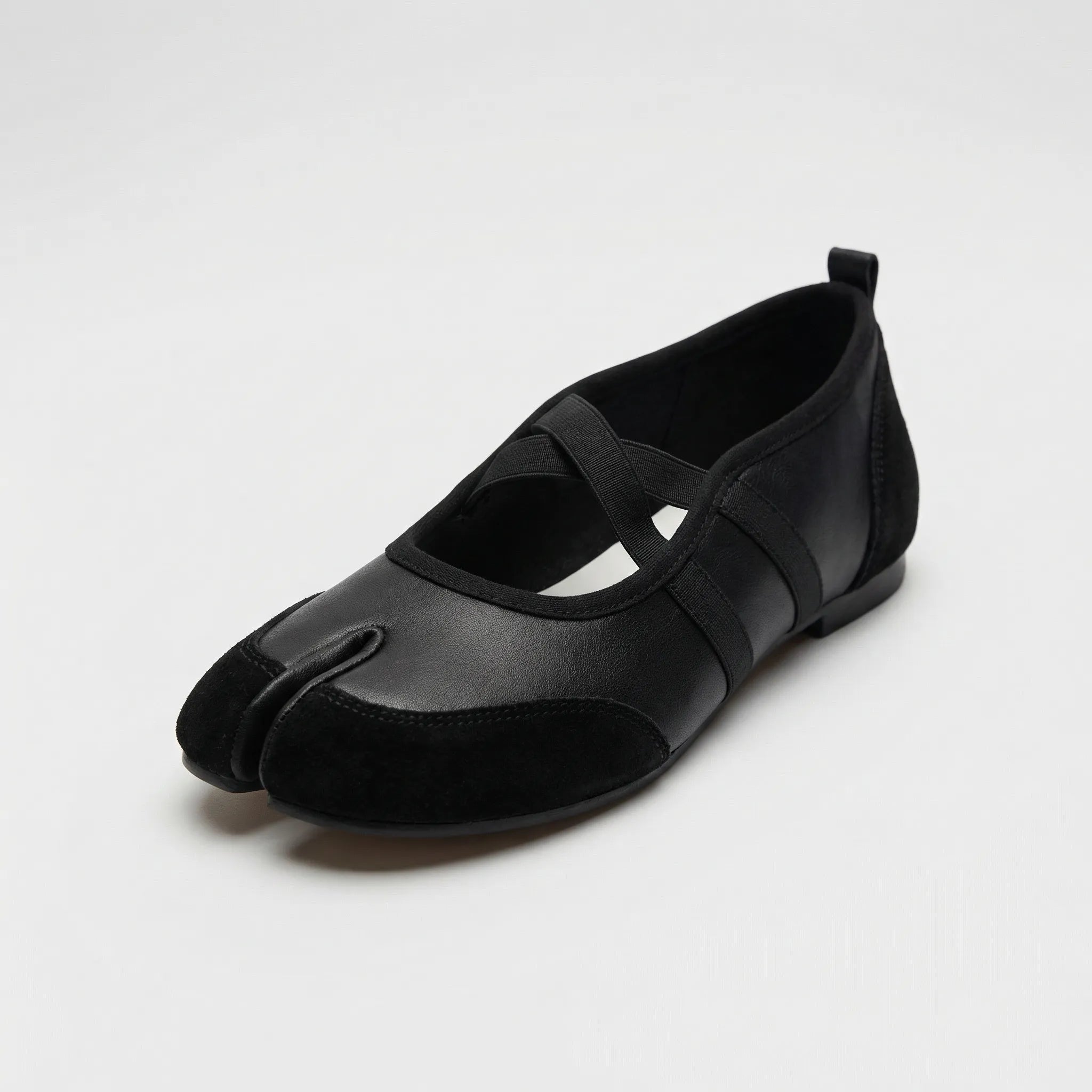 Navando | Platte Ballerina Met Gespleten Teen