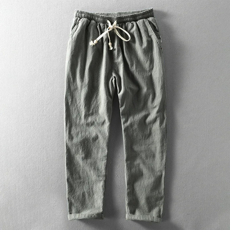 Navando | Rechte Broek Met Elastische Tailleband