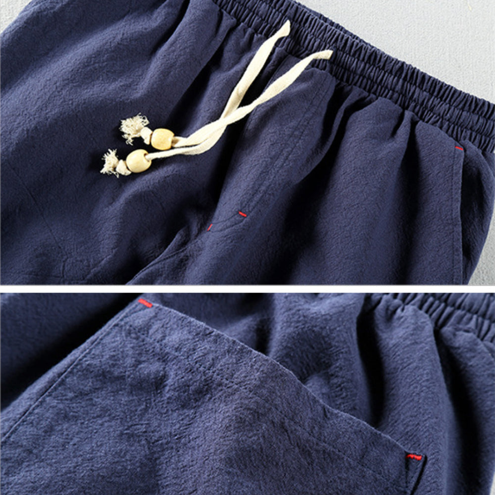 Navando | Rechte Broek Met Elastische Tailleband
