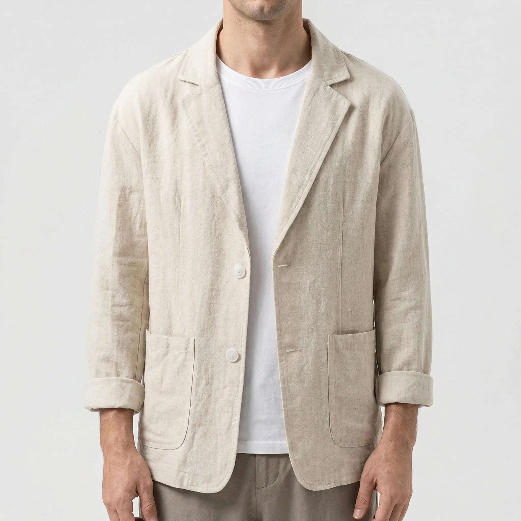 Navando | Relaxed Fit Blazer Met Reverskraag
