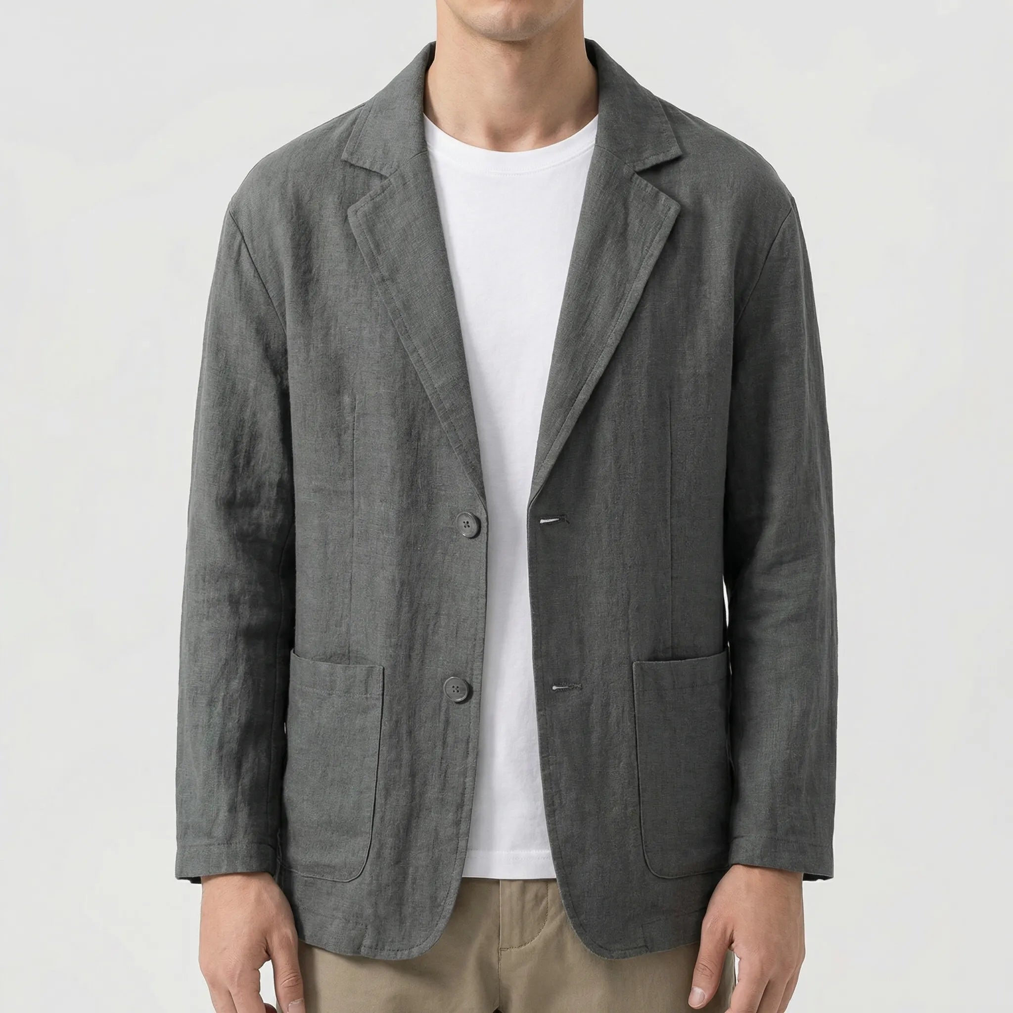 Navando | Relaxed Fit Blazer Met Reverskraag