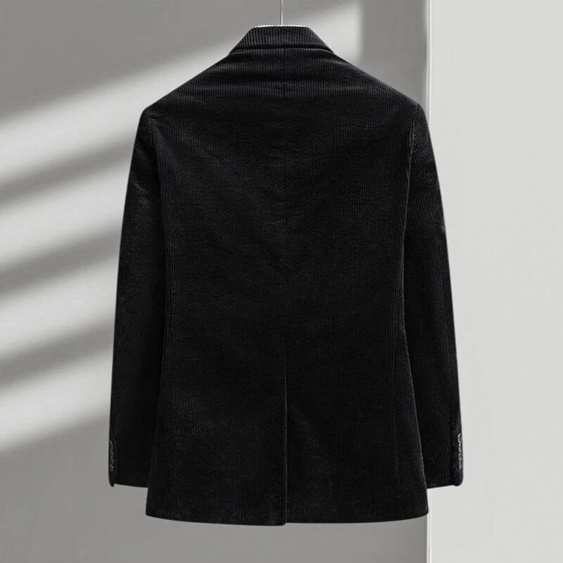 Navando | Ribfluwelen Blazer Met Inkepingsrevers